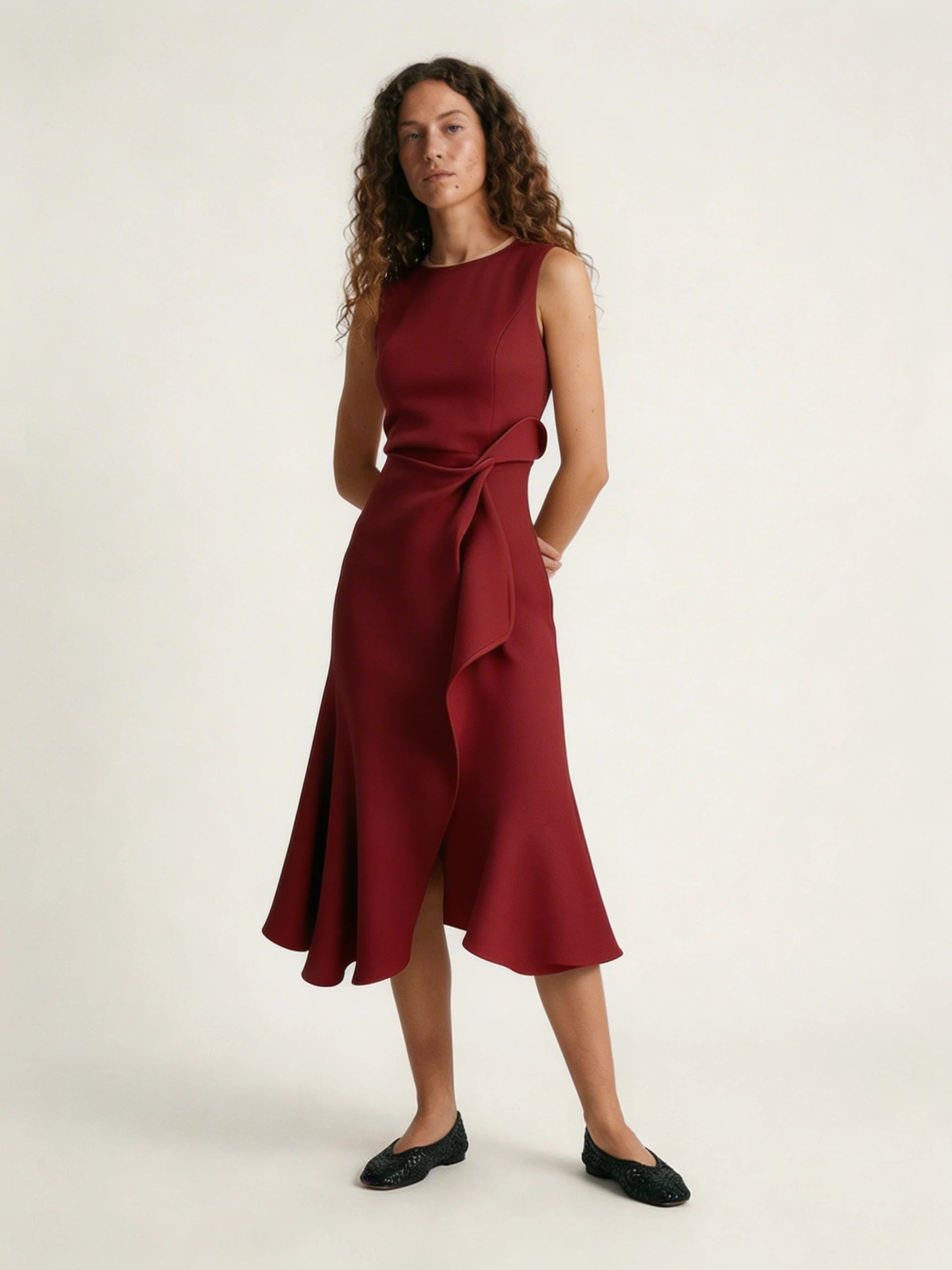 Women Dress | Midi Pleated Dress