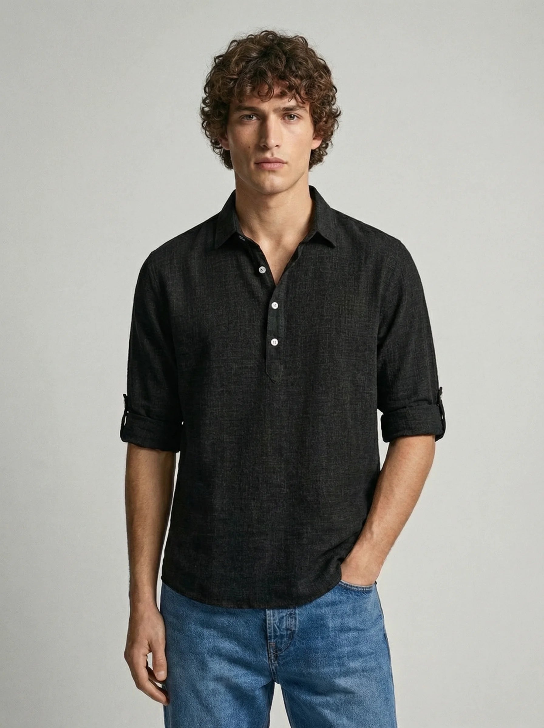 Mens Polo Shirt | Long Sleeve Polo Shirt