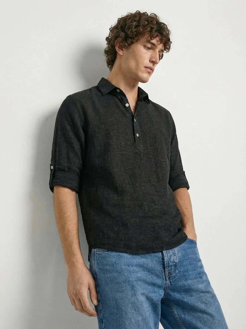 Mens Polo Shirt | Long Sleeve Polo Shirt