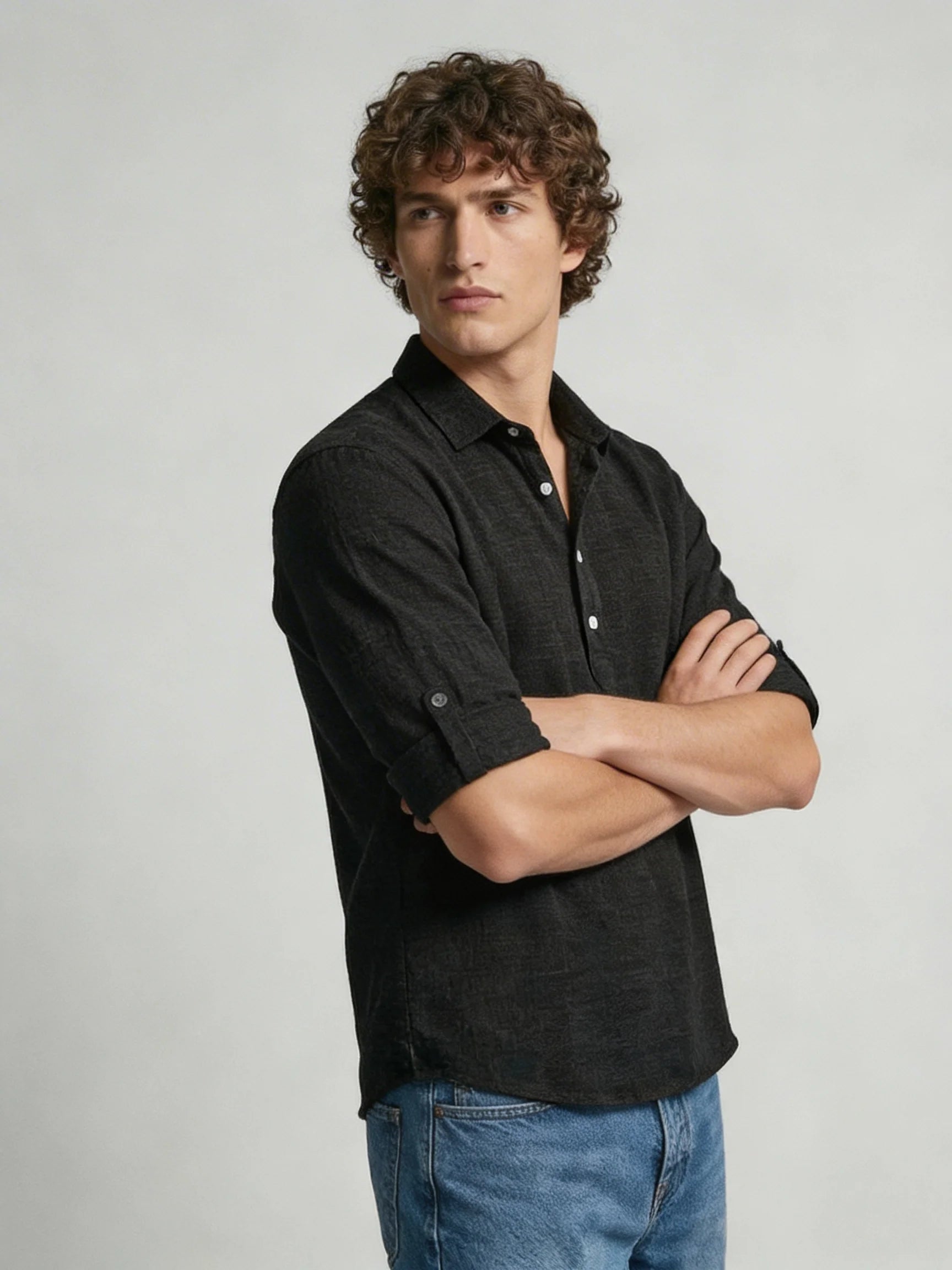 Mens Polo Shirt | Long Sleeve Polo Shirt