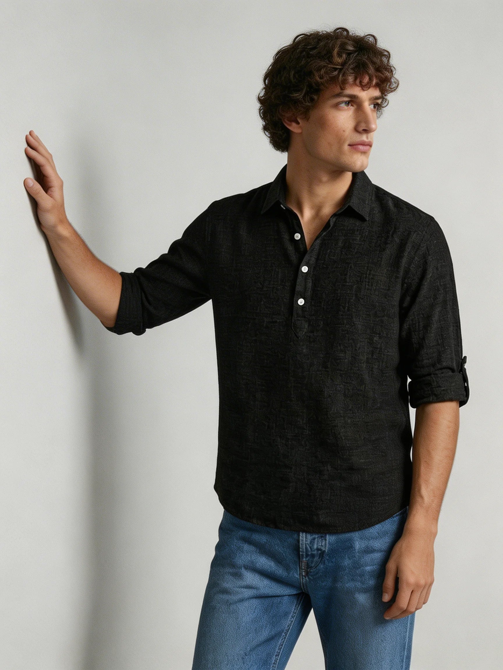 Mens Polo Shirt | Long Sleeve Polo Shirt