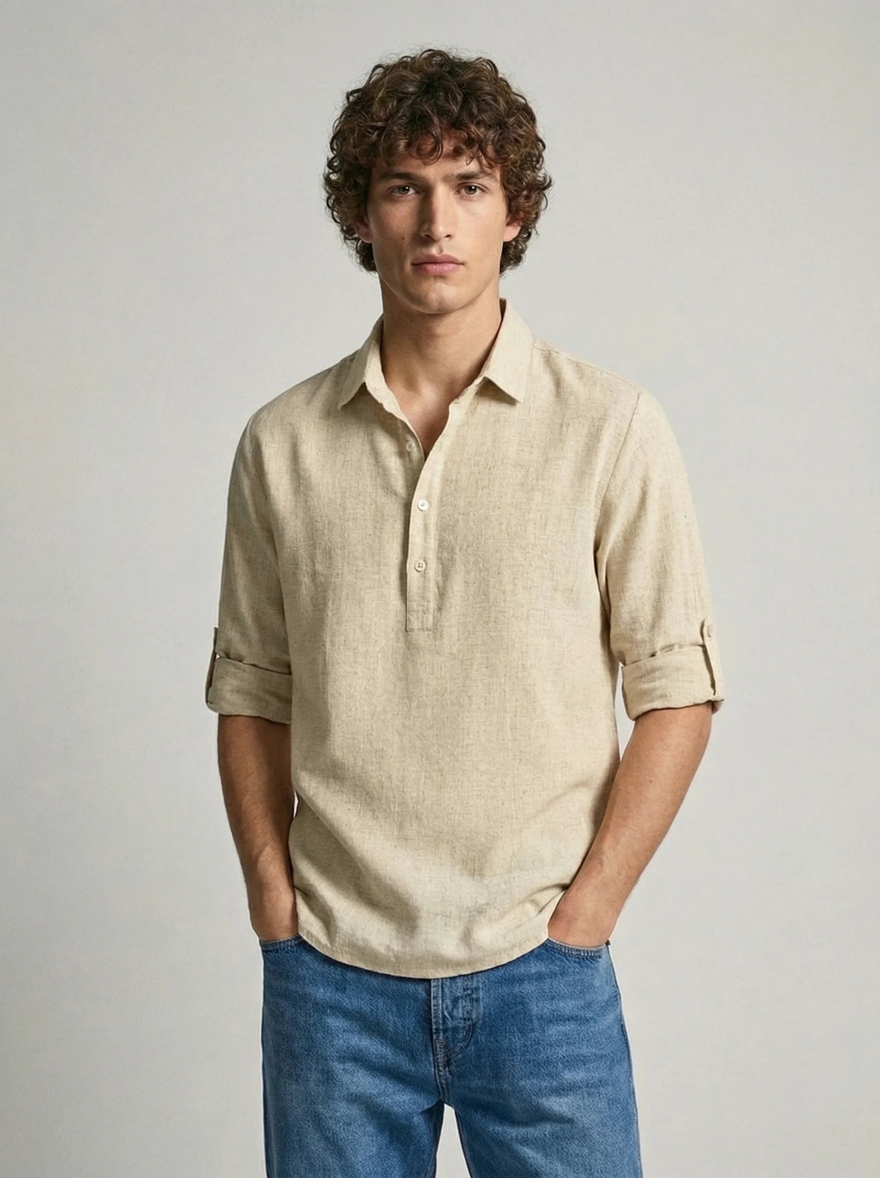 Mens Polo Shirt | Long Sleeve Polo Shirt
