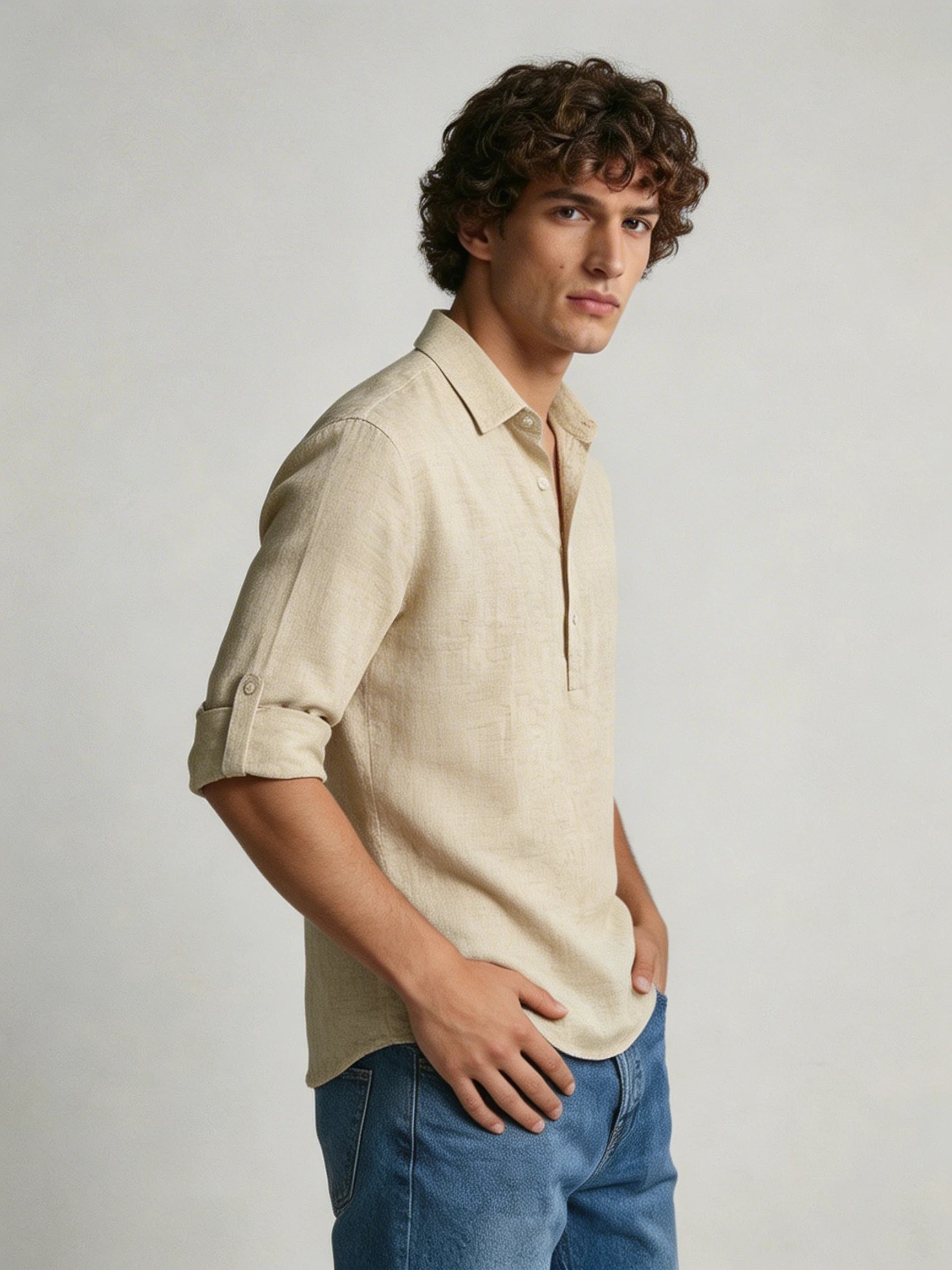 Mens Polo Shirt | Long Sleeve Polo Shirt