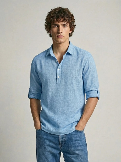Mens Polo Shirt | Long Sleeve Polo Shirt