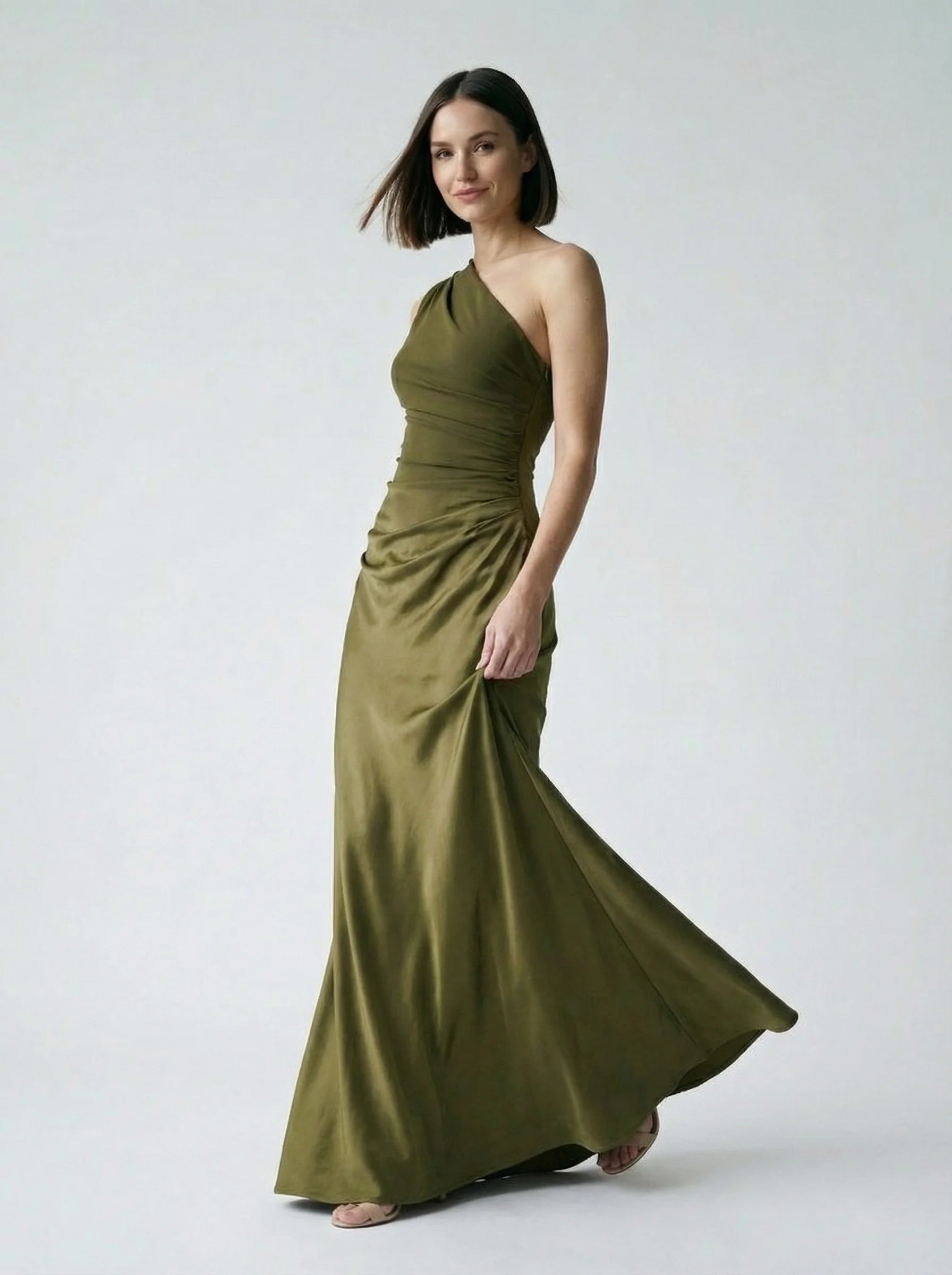Women Dress | Maxi One Shoulder Dress