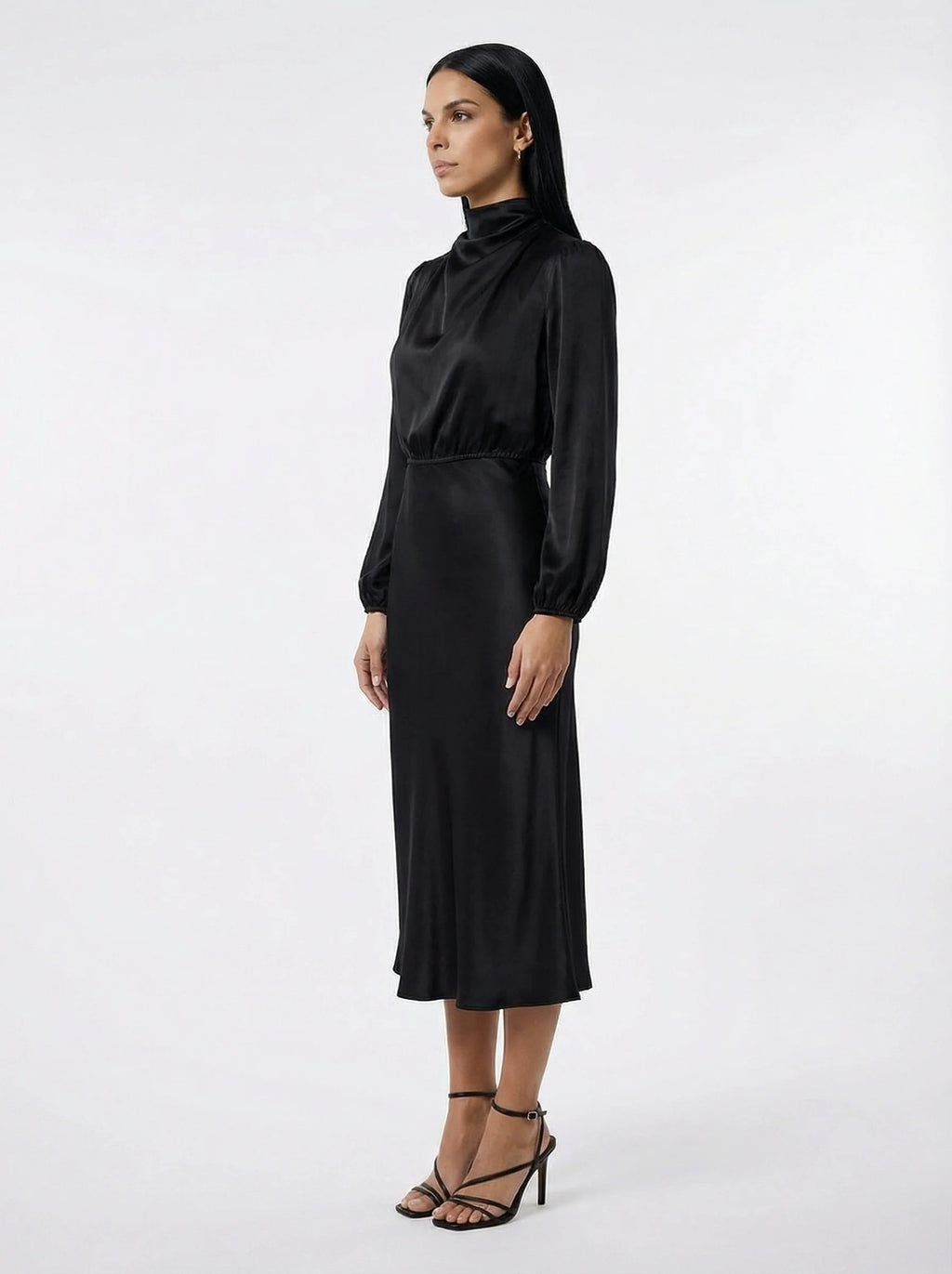 Women Dress | Midi Dress With Sleeves