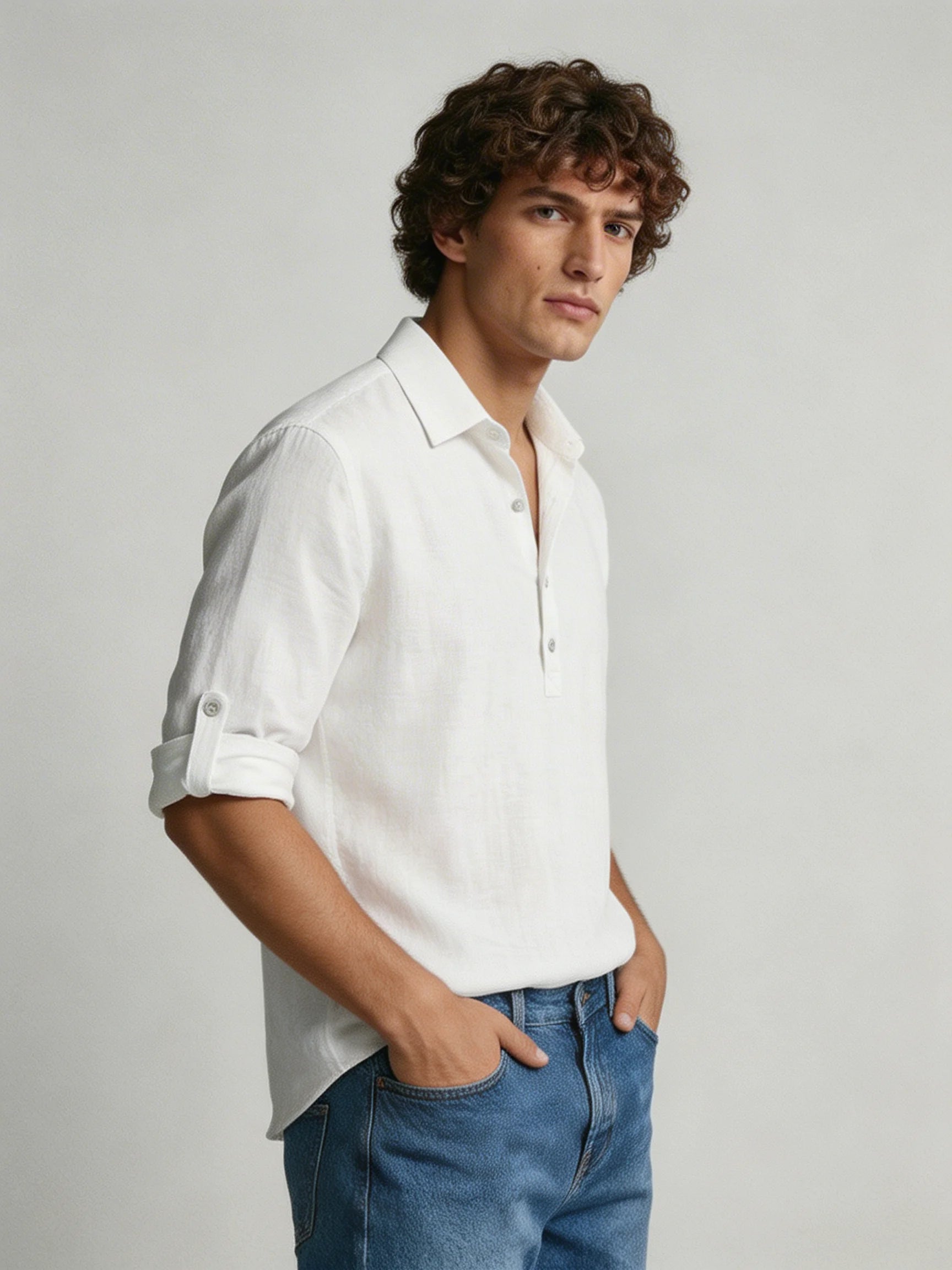 Mens Polo Shirt | Long Sleeve Polo Shirt