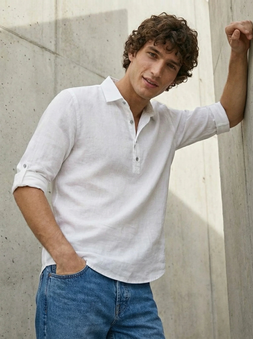 Mens Polo Shirt | Long Sleeve Polo Shirt