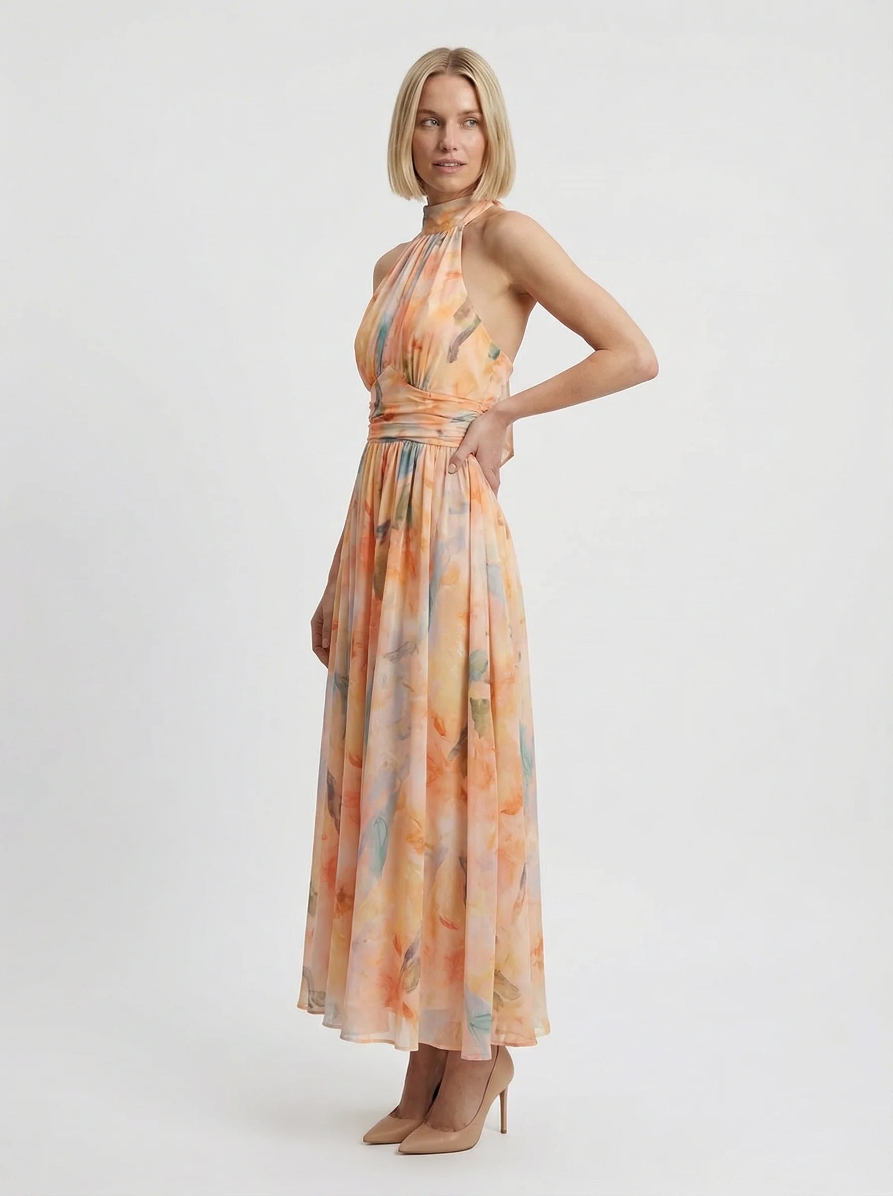 Women Dress | Halter Neck Summer Dress