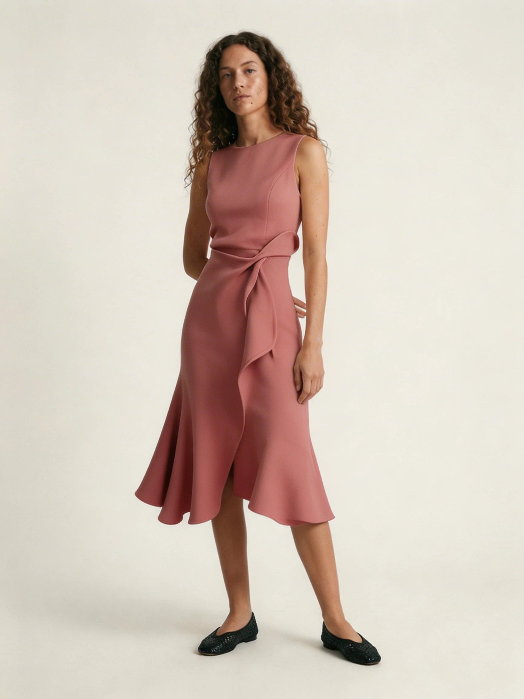 Women Dress | Midi Pleated Dress