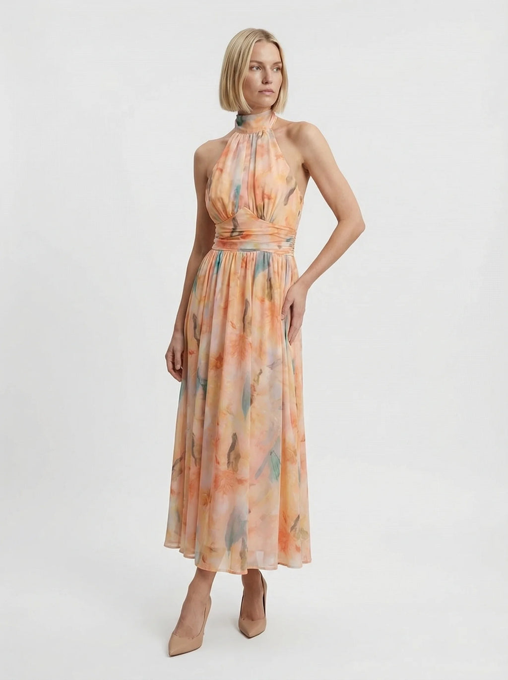 Women Dress | Halter Neck Summer Dress