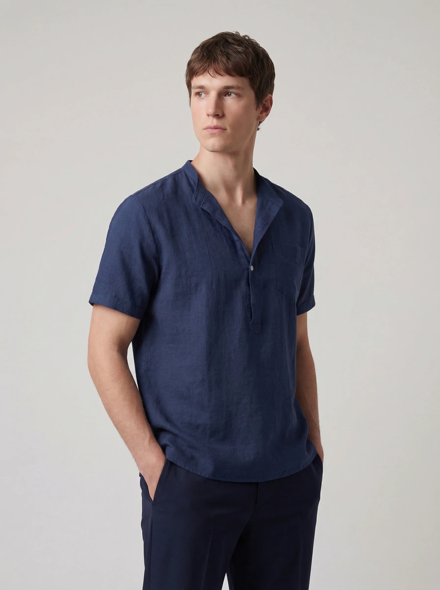 Mens Casual Shirt | Loose Fit Beach Shirt