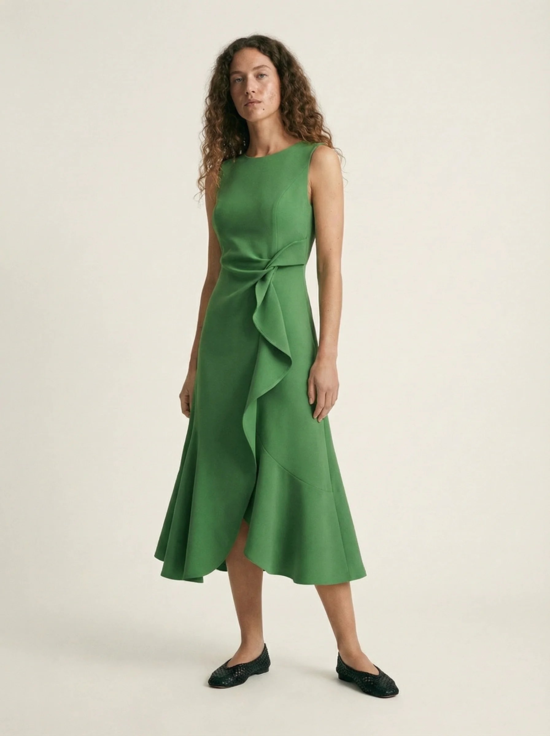 Women Dress | Midi Pleated Dress