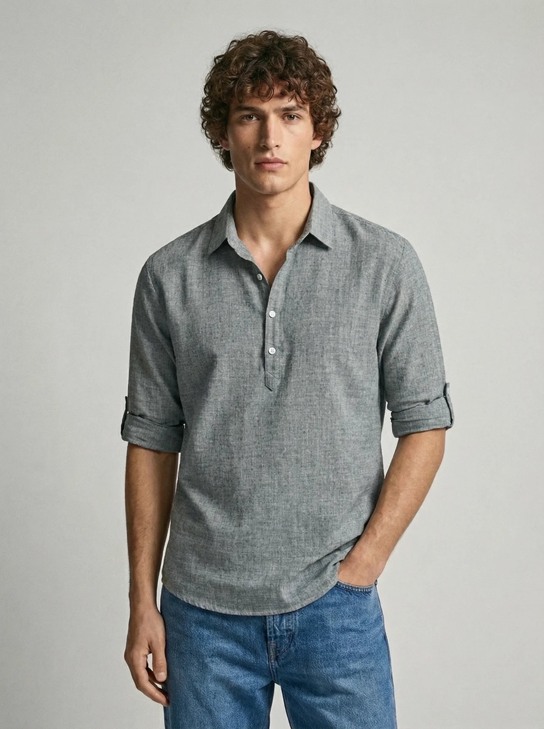 Mens Polo Shirt | Long Sleeve Polo Shirt