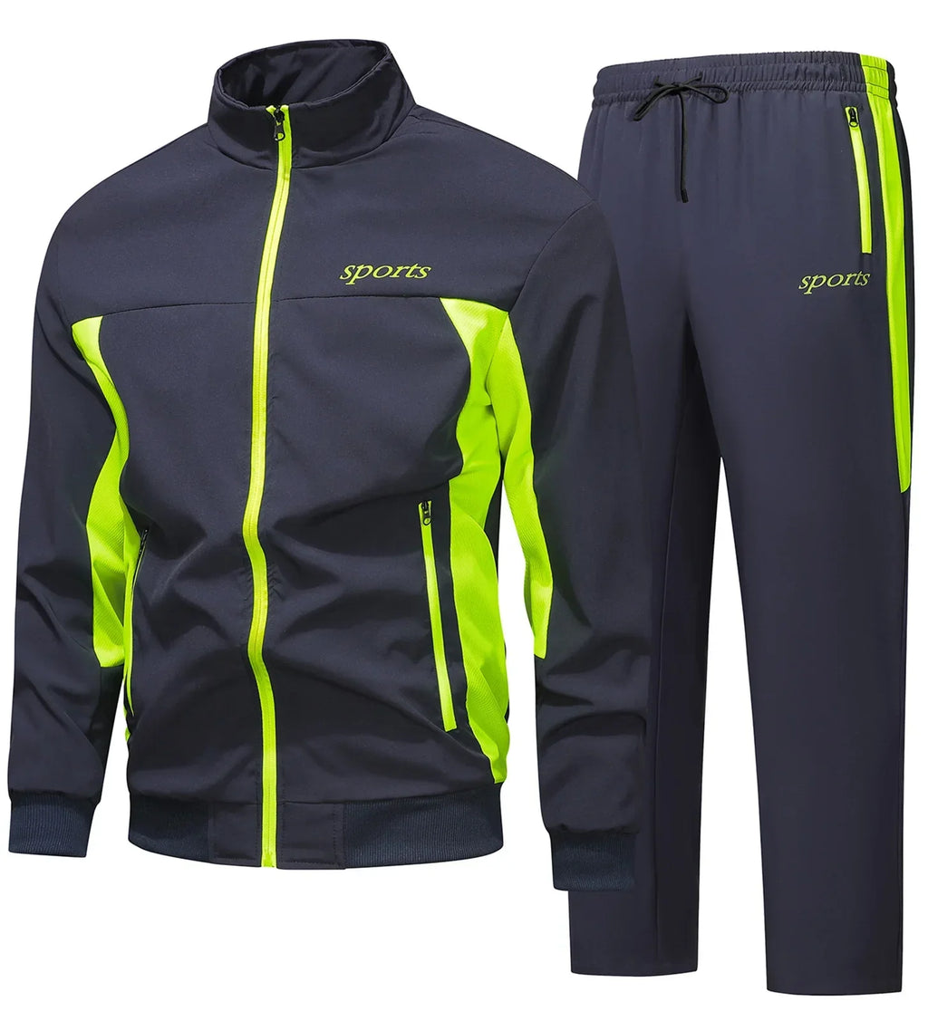 Men's Full-Zip Tracksuit Set | Stand Collar · Faylori