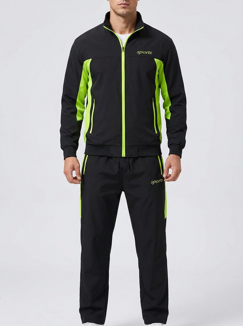 Men's Full-Zip Tracksuit Set | Stand Collar