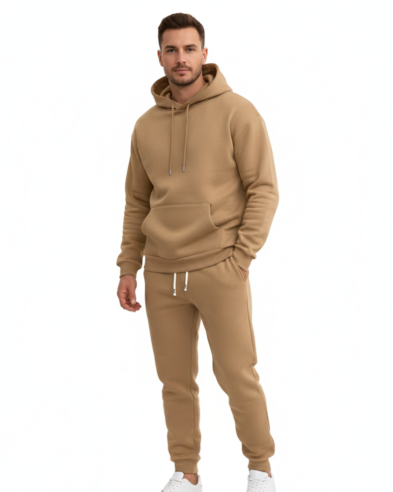 Men's Hooded Sweatsuit Set | Drawstring Joggers · Faylori