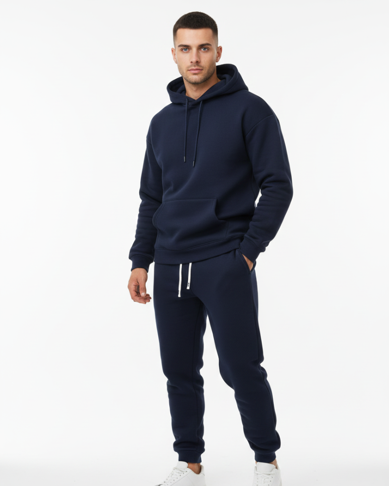 Men's Hooded Sweatsuit Set | Drawstring Joggers · Faylori