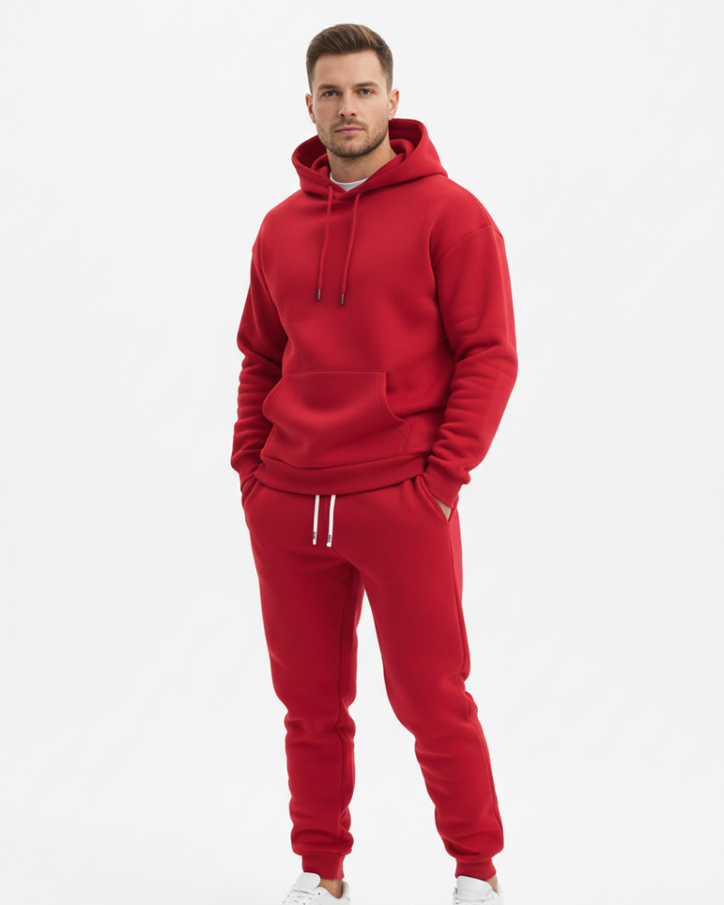 Men's Hooded Sweatsuit Set | Drawstring Joggers · Faylori