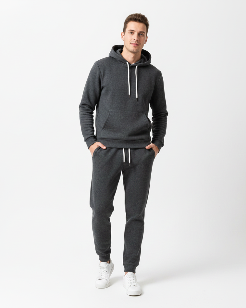 Men's Hooded Sweatsuit Set | Drawstring Joggers · Faylori