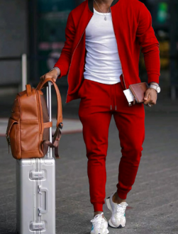 Men's Zip-Up Tracksuit | Drawstring Joggers · Faylori
