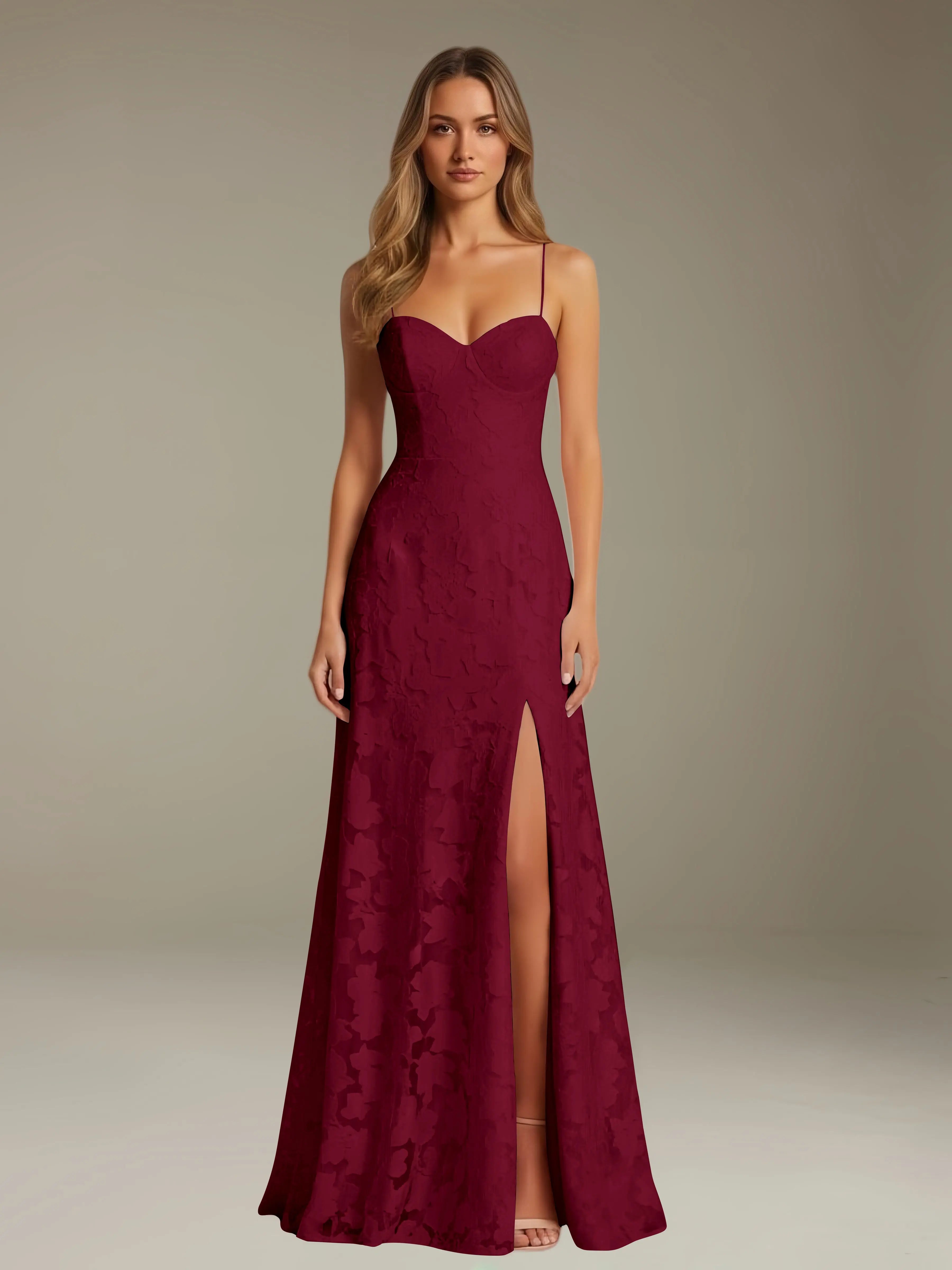 Vivienne | Women's Sweetheart Gown | Side Slit · Faylori