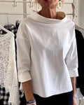 Women's Cowl Neck Top | Three-Quarter Sleeve · Faylori