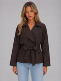 Women's Cropped Trench Coat | Tie Waist · Faylori