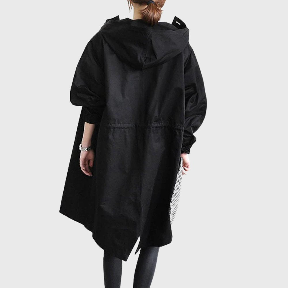 Women's Hooded Trench Coat | Button Front · Faylori