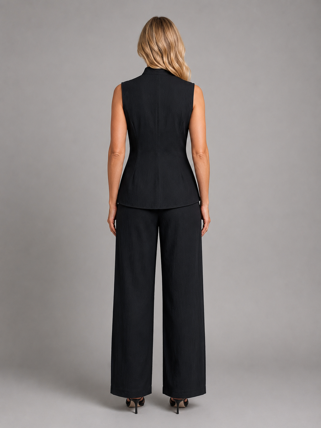 Women's Sleeveless Set | Button Top · Faylori