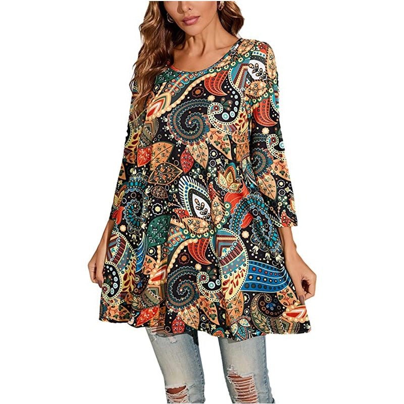 Women's Swing Tunic | Mandala Print · Faylori