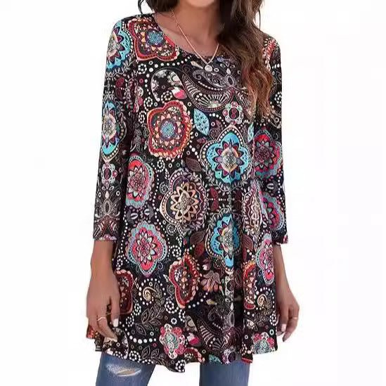 Women's Swing Tunic | Mandala Print · Faylori