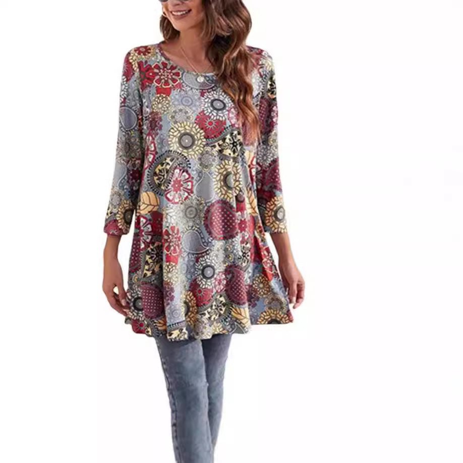 Women's Swing Tunic | Mandala Print · Faylori