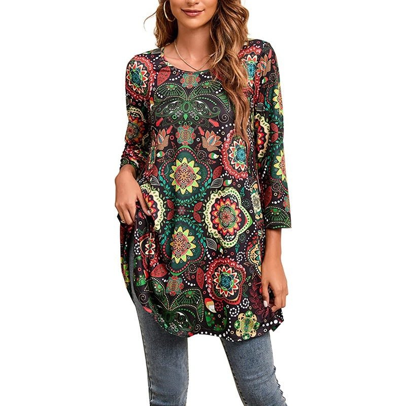 Women's Swing Tunic | Mandala Print · Faylori