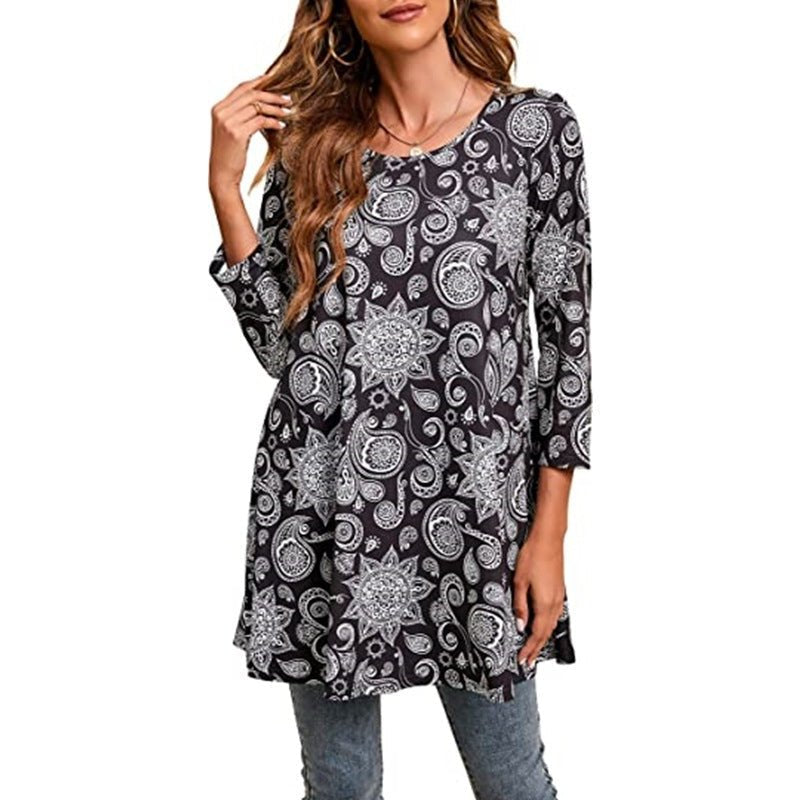 Women's Swing Tunic | Mandala Print · Faylori