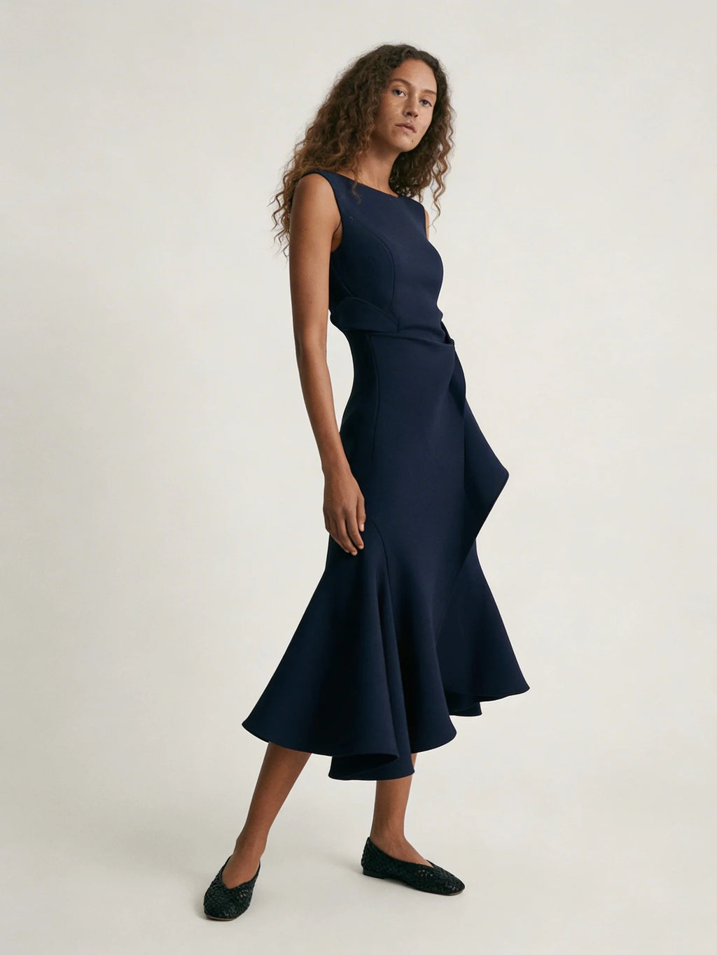 Women Dress | Midi Pleated Dress