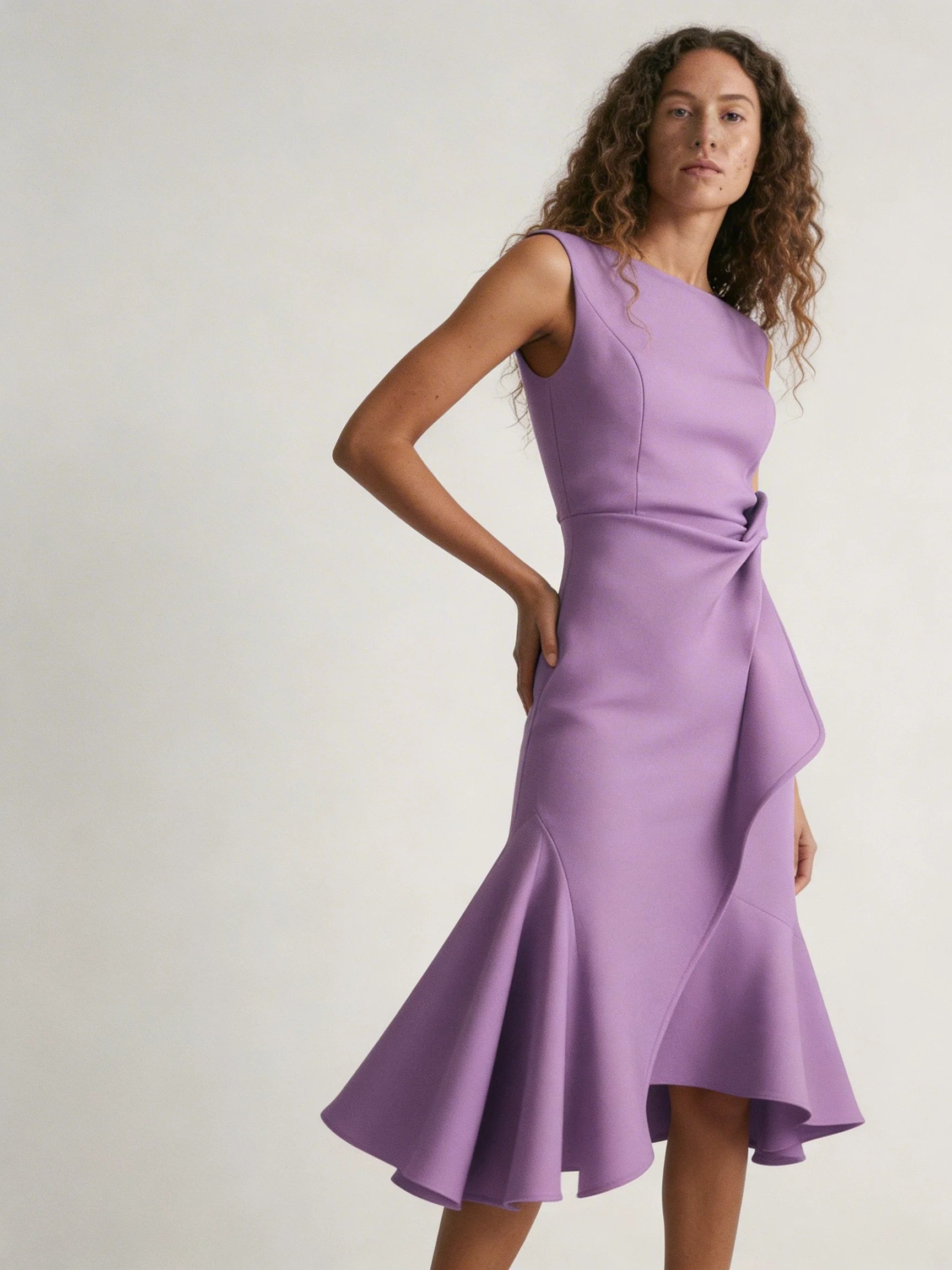 Women Dress | Midi Pleated Dress